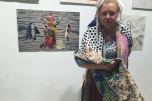 Cheselyn at the Women of the Book Opening at the First Station, Jerusalem Biennale, 2015
